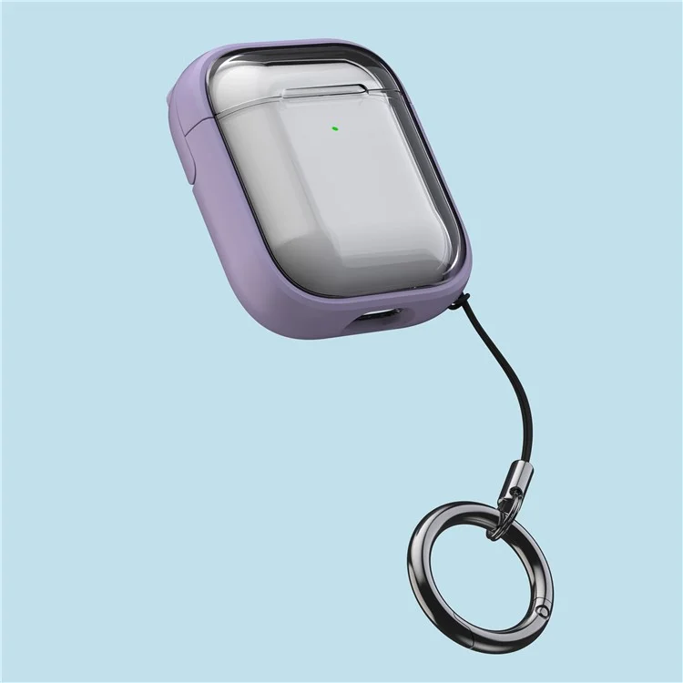 Per Apple AirPods con custodia di ricarica (2016) / (2019) / AirPods con custodia di ricarica wireless (2019) Custodia protettiva - Viola