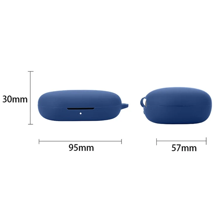For Honor TiinLab Case Anti-Lost Shockproof Headset Silicone Cover mit Schnalle - Dunkelblau