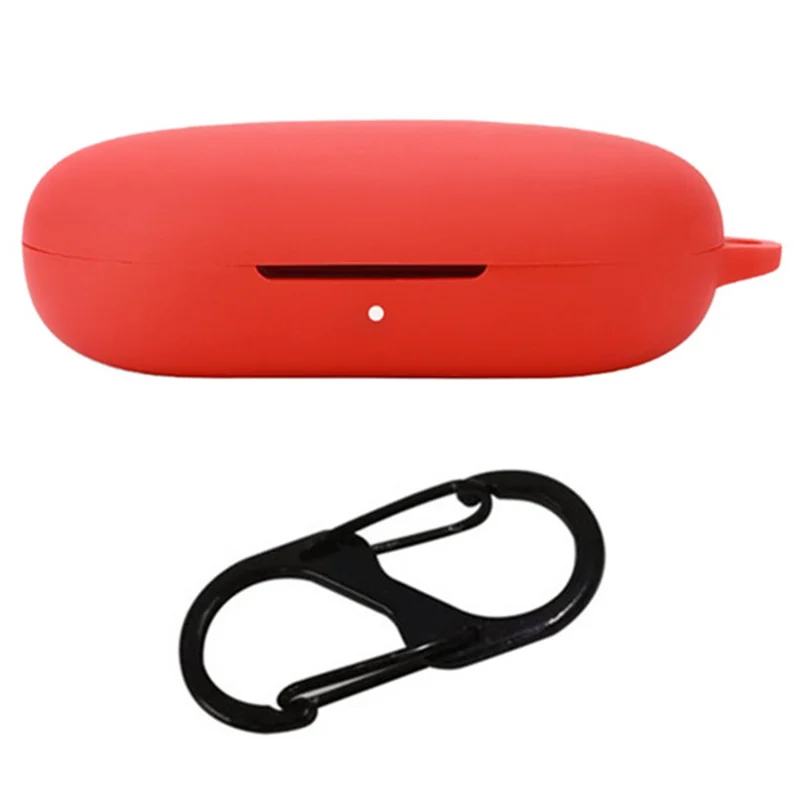 For Honor TiinLab Case Anti-Lost Shockproof Headset Silicone Cover with Buckle - Red