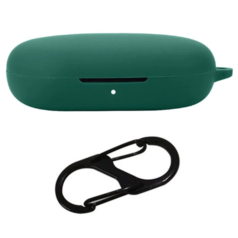 For Honor TiinLab Case Anti-Lost Shockproof Headset Silicone Cover with Buckle - Blackish Green