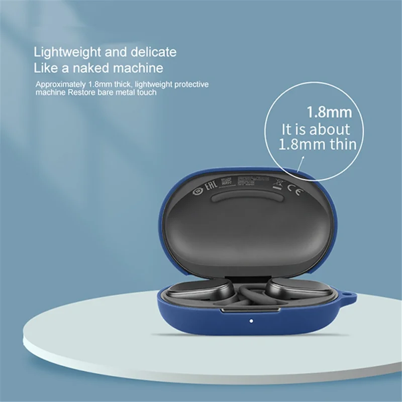 For Honor TiinLab Case Anti-Lost Shockproof Headset Silicone Cover with Buckle - Blackish Green