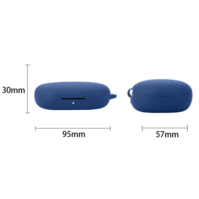 For Honor TiinLab Case Anti-Lost Shockproof Headset Silicone Cover with Buckle - Blackish Green