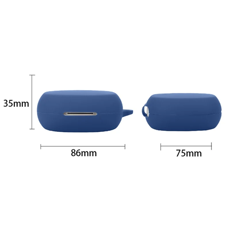 For Edifier Comfo Solo Earphone Case Soft Silicone Earbud Cover with Buckle - Dark Blue