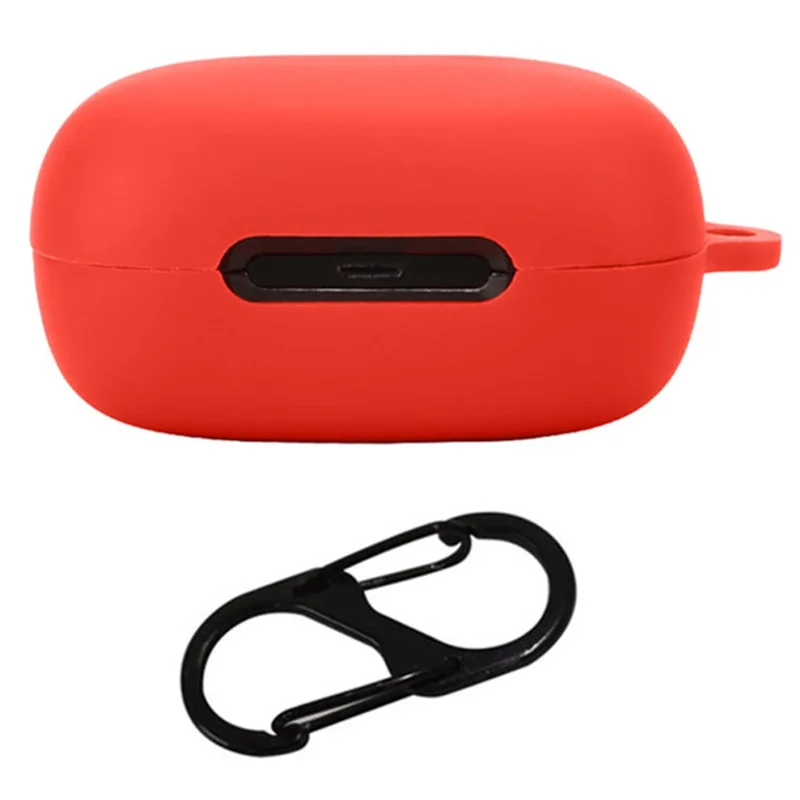For Soundcore C30i Charging Case Cover Bluetooth-compatible Earbuds Silicone Case with Buckle - Red