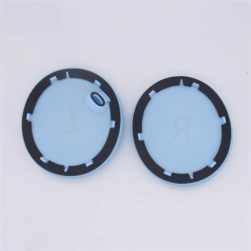 JZF-428 per Anker Soundcore Space One 1 paio di auricolari Earpads Proteina Pelle+Spugna Morbidi Padiglioni Auricolari - Blu Lago
