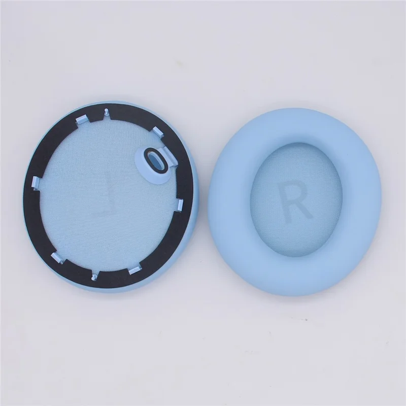 JZF-428 per Anker Soundcore Space One 1 paio di auricolari Earpads Proteina Pelle+Spugna Morbidi Padiglioni Auricolari - Blu Lago
