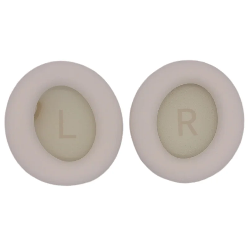 JZF-428 For Anker Soundcore Space One 1 Pair Headphone Earpads Protein Leather+Sponge Soft Earmuffs - Beige