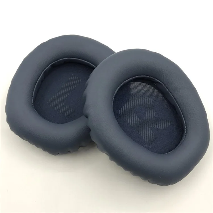 JZF-426 1 Pair Headset Ear Cushions for JBL Quantum 100 Soft Protein Leather Ear Pads - Navy Blue