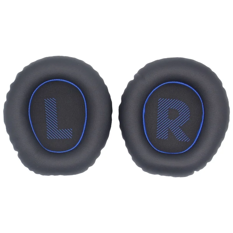 JZF-426 1 Pair Headset Ear Cushions for JBL Quantum 100 Soft Protein Leather Ear Pads - Blue Black
