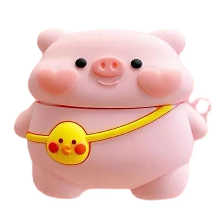 Para Xiaomi Redmi Buds 4 Pro Lovely Cartoon Silicone Cover Bluetooth Earphone Protection Sleeve - Cerdo con Bolsa