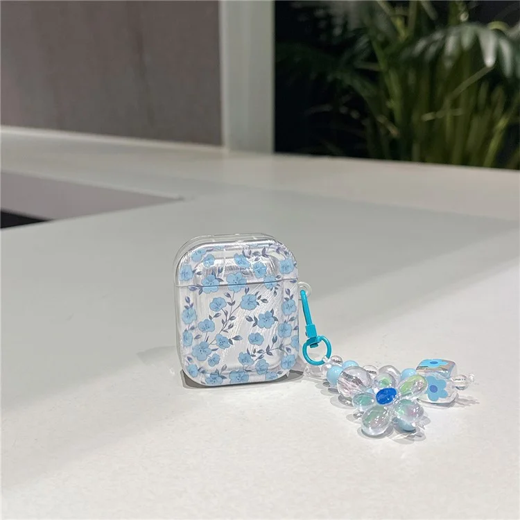 Чехол из ТПУ для AirPods с зарядным футляром (2016) / (2019) / AirPods с футляром для беспроводной зарядки (2019) с подвесом