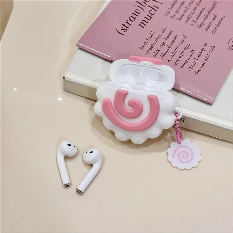 For Apple AirPods with Charging Case (2016) / (2019) / AirPods with Wireless Charging Case (2019) Silicone Cover Cute Anti-drop Case