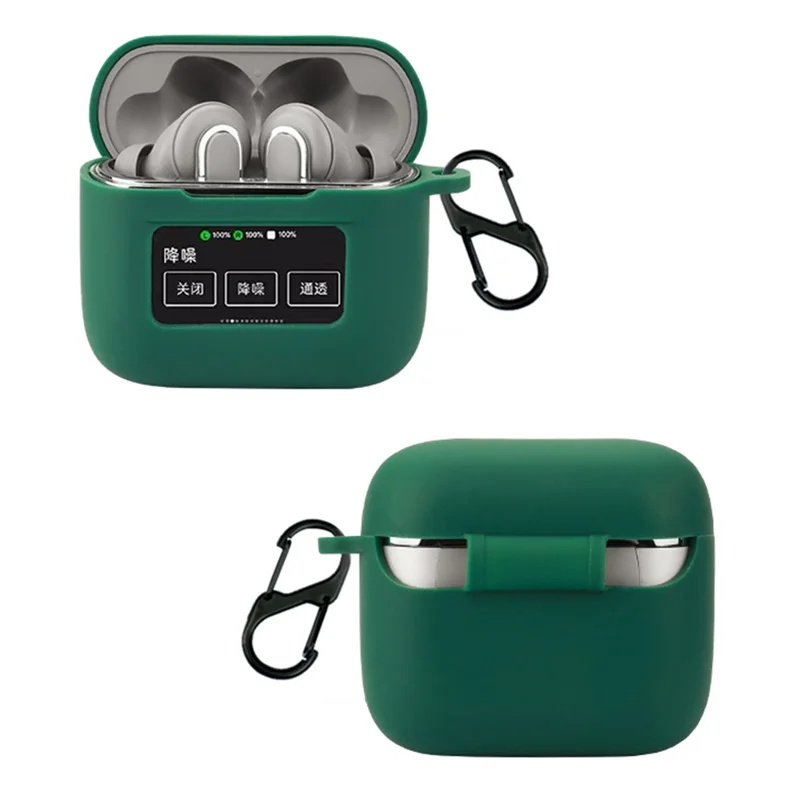 Custodia antipolvere per auricolari Viken V8 wireless Bluetooth Custodia in silicone con fibbia anti-smarrimento - Verdeblu