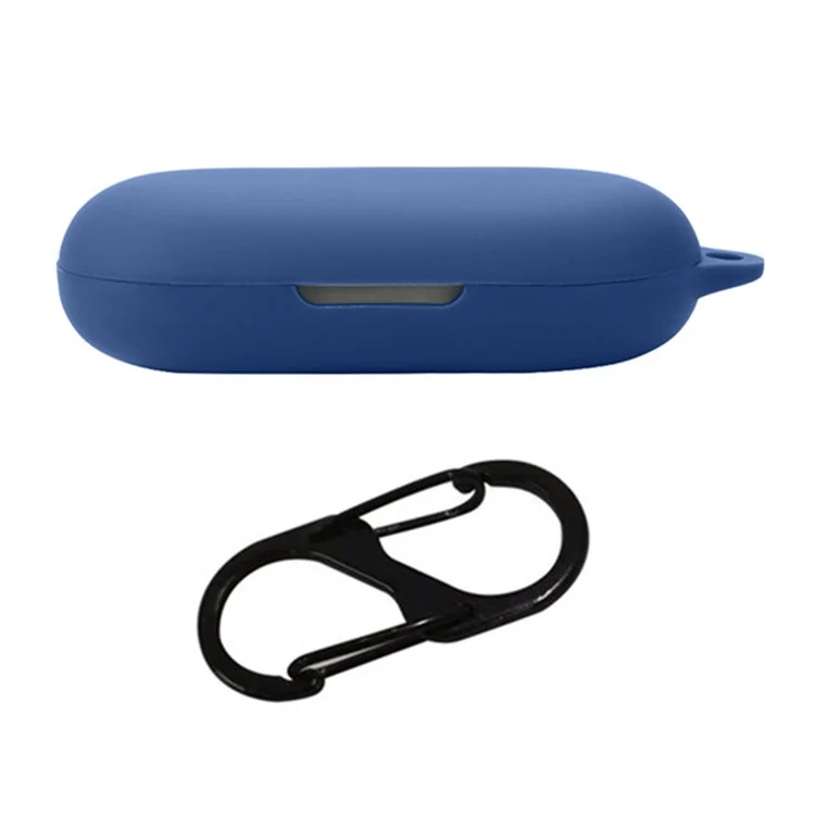 Per custodia protettiva Xiaomi OWS Earphone Cover, in silicone con fibbia - Blu scuro