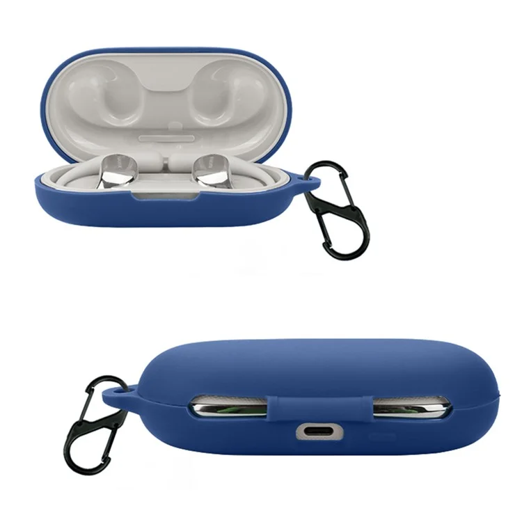 Per custodia protettiva Xiaomi OWS Earphone Cover, in silicone con fibbia - Blu scuro