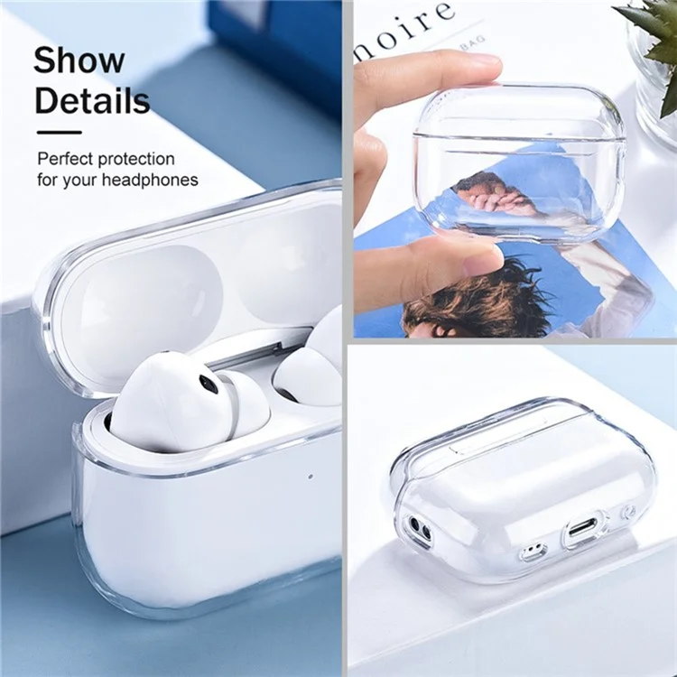 Für Apple AirPods 3 Case Staubdicht Kristallklarer Harter PC-Kopfhörer-Cover