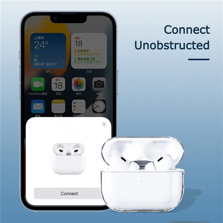 Für Apple AirPods 3 Case Staubdicht Kristallklarer Harter PC-Kopfhörer-Cover