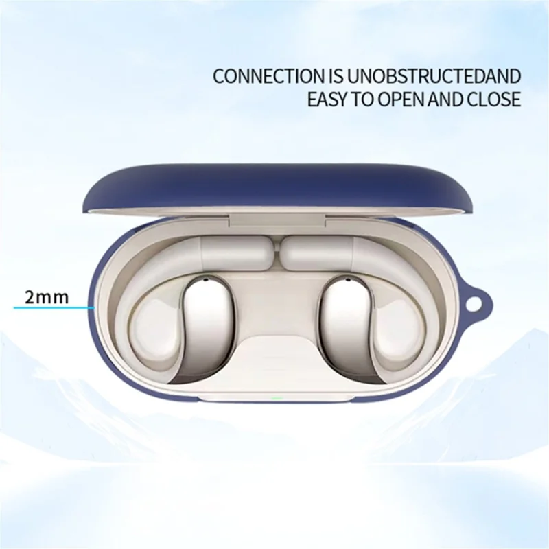 For Xiaomi OWS Earphone Cover Soft Silicone Anti-Fall Protection Sleeve - Dark Blue