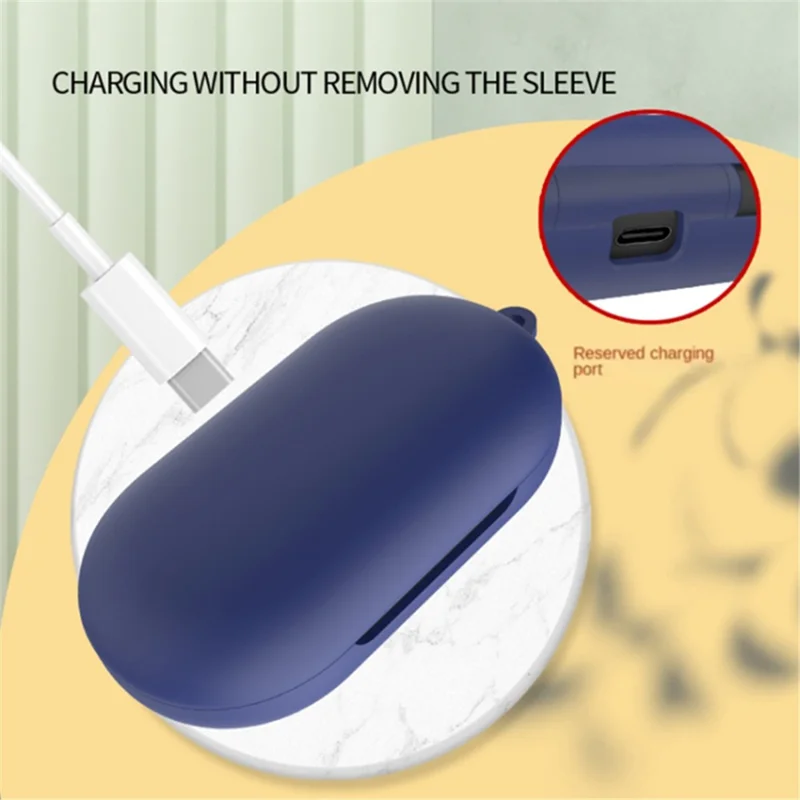 For Xiaomi OWS Earphone Cover Soft Silicone Anti-Fall Protection Sleeve - Dark Blue