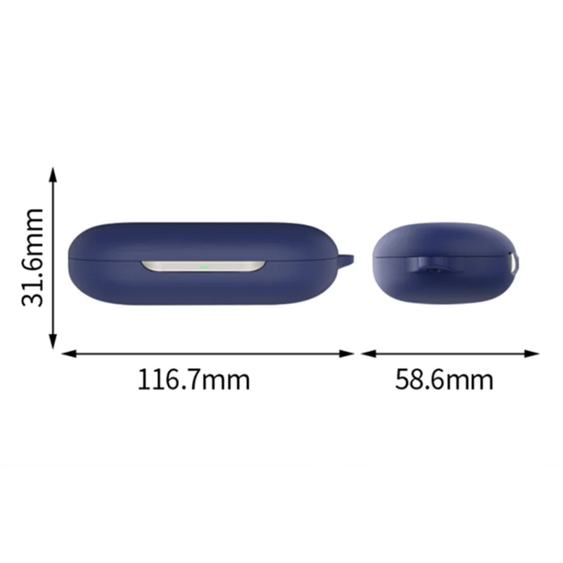 For Xiaomi OWS Earphone Cover Soft Silicone Anti-fall Protection Sleeve - Blackish Green