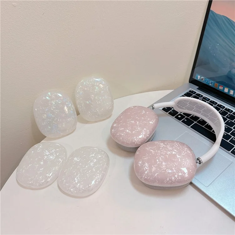 1 Pair TPU Earphone Ear Pads for AirPods Max with USB-C / Max Replacement Earpads Headphone Ear Cushions - White