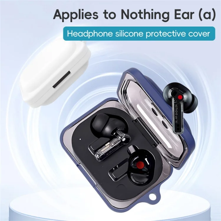 For Nothing Ear (A) Earphone Cover Protection Sleeve Silicone Case - Blue