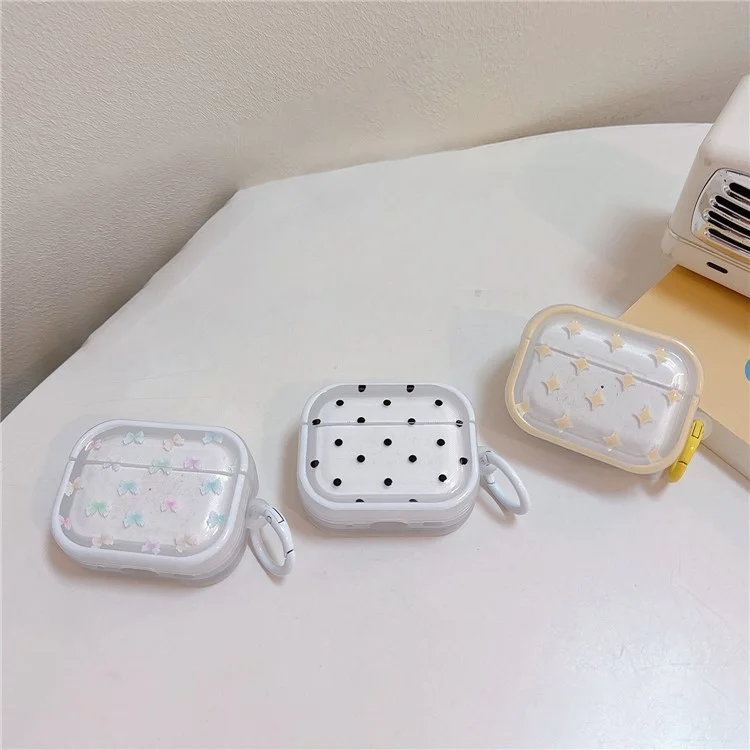 Für Apple AirPods 3 Bluetooth-Ohrenhörer-Etui Fresh Pattern TPU Anti-Drop-Abdeckung mit Ringverschluss - Punkt