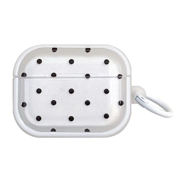 For Apple Airpods Pro 2 / Pro Bluetooth-compatible Earphone Case Fresh Pattern TPU Protective Cover with Ring Buckle - Dot