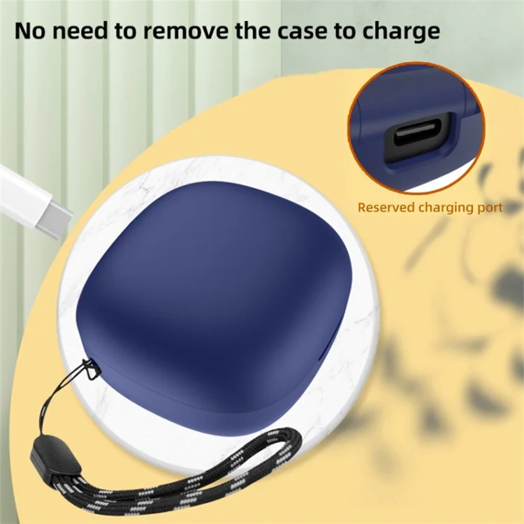For Anker Soundcore R50i / P20i Silicone Cover Bluetooth-compatible Earphone Charging Case Sleeve - Red