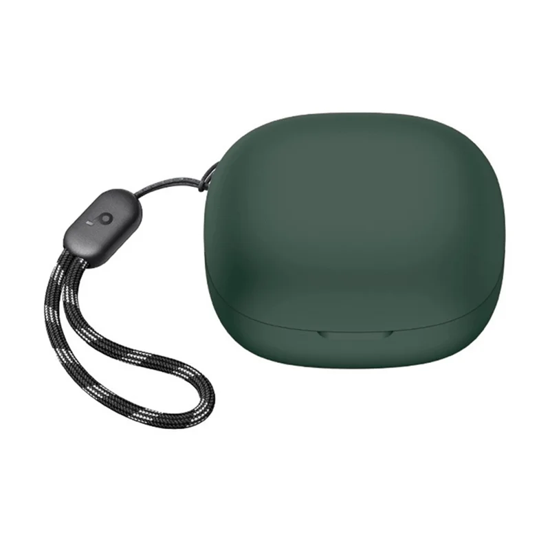 For Anker Soundcore R50i / P20i Silicone Cover Bluetooth-compatible Earphone Charging Case Sleeve - Blackish Green