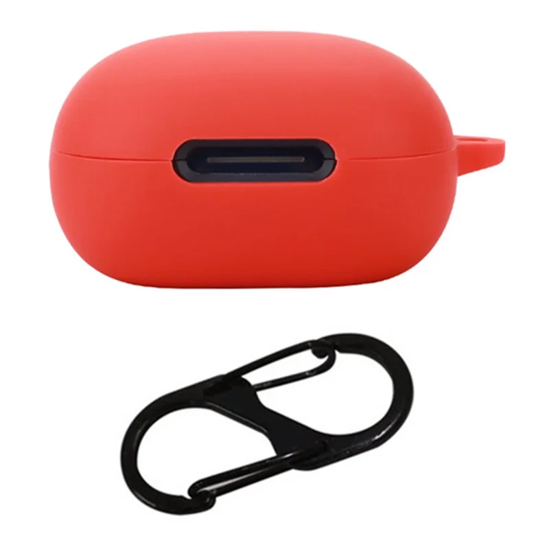 For Anker Soundcore P40i Silicone Cover Bluetooth-compatible Earphone Protective Sleeve with Anti-lost Buckle - Red
