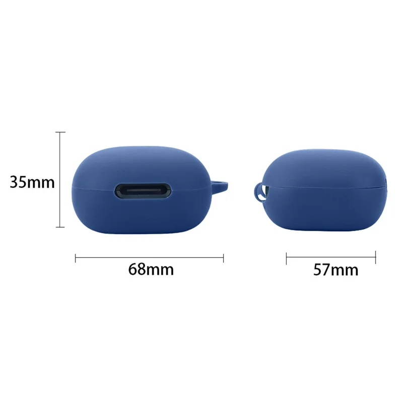 For Anker Soundcore P40i Silicone Cover Bluetooth-compatible Earphone Protective Sleeve with Anti-lost Buckle - Blackish Green