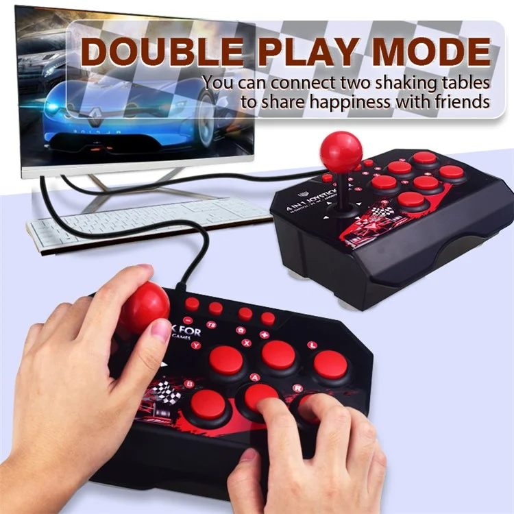 DATA FROG For Nintendo Switch / PS3 / PC / Android Retro Arcade Station Fighting Stick Game Joystick Controller USB Wired Rocker