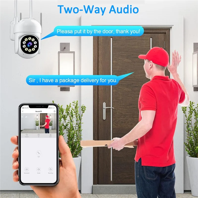 Q3 HD Night Vision Camera WiFi APP Remote Monitoring Indoor Outdoor Security Camera - US Plug