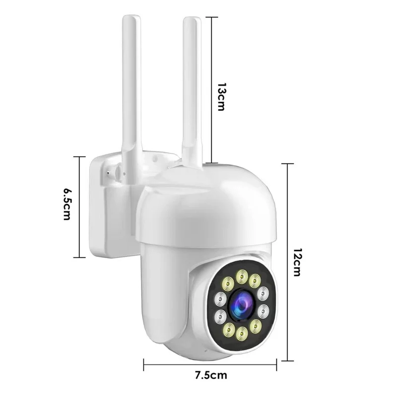 Q3 HD Night Vision Camera WiFi APP Remote Monitoring Indoor Outdoor Security Camera - US Plug