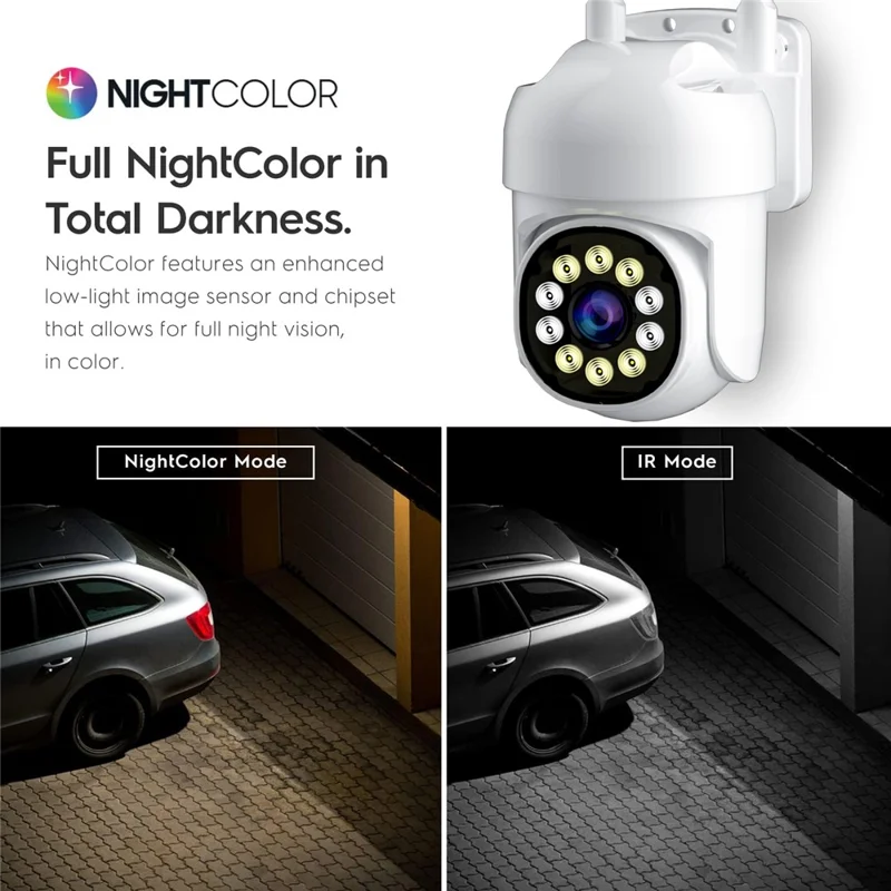 Q3 HD Night Vision Camera WiFi APP Remote Monitoring Indoor Outdoor Security Camera - US Plug