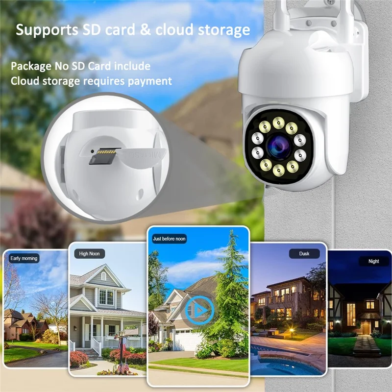 Q3 HD Night Vision Camera WiFi APP Remote Monitoring Indoor Outdoor Security Camera - US Plug