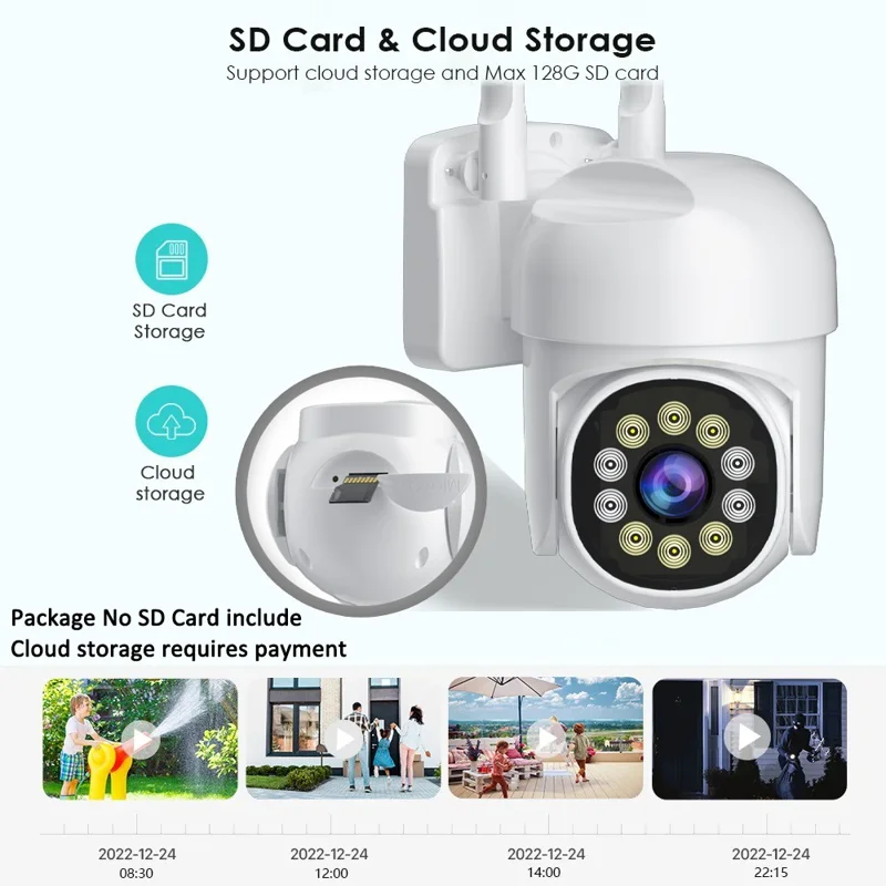 Q3 HD Night Vision Camera WiFi APP Remote Monitoring Indoor Outdoor Security Camera - US Plug