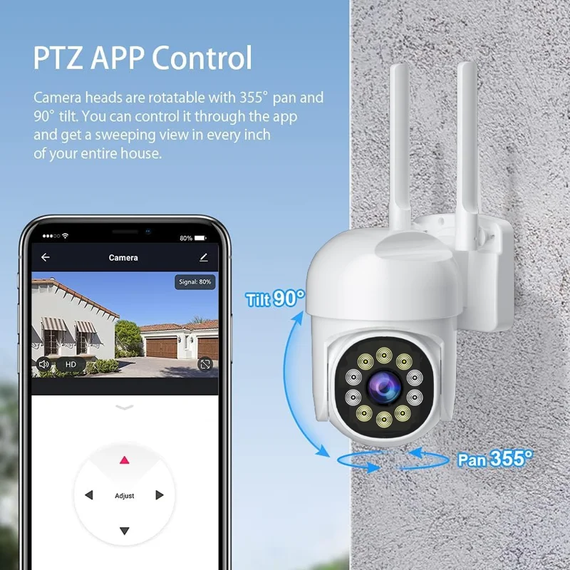 Q3 HD Night Vision Camera WiFi APP Remote Monitoring Indoor Outdoor Security Camera - US Plug