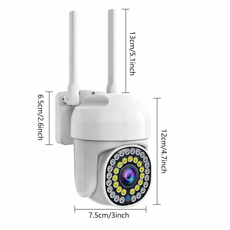 Q1 HD Night Vision Motion Detection Camera Indoor Outdoor WiFi Waterproof Surveillance Camera - US Plug