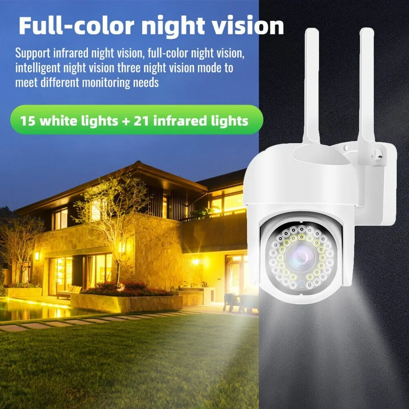 Q1 HD Night Vision Motion Detection Camera Indoor Outdoor WiFi Waterproof Surveillance Camera - US Plug
