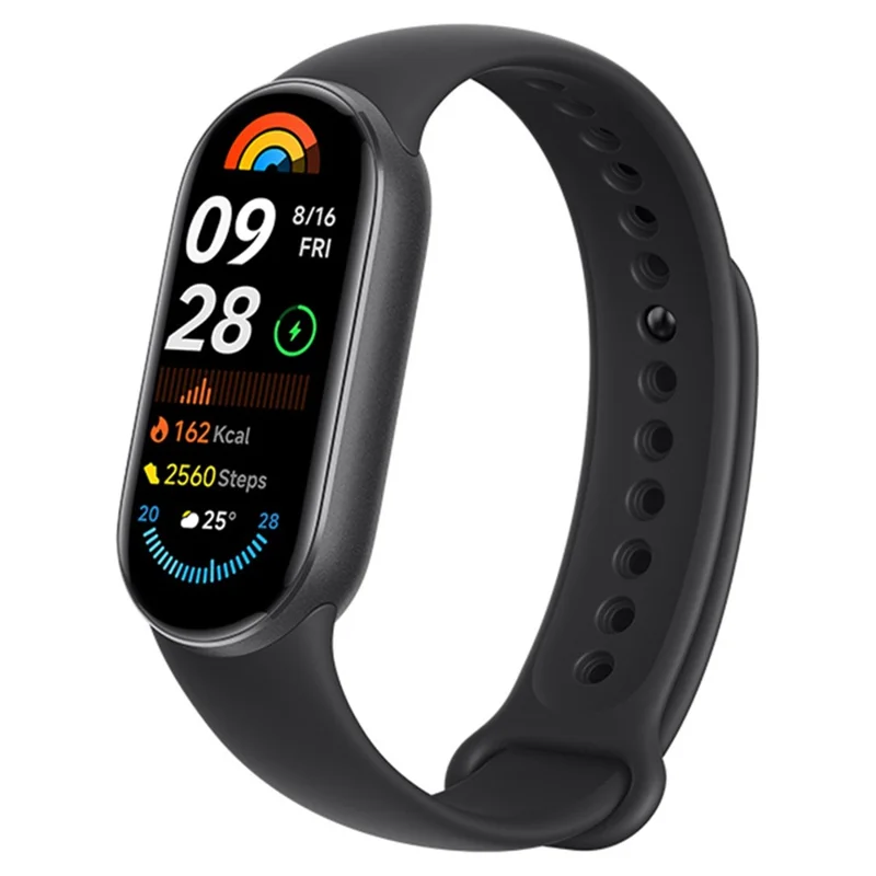 XIAOMI Smart Band 9 Versione Globale Braccialetto Intelligente Schermo AMOLED da 1,62 pollici Monitoraggio della Salute Braccialetto Intelligente - Nero