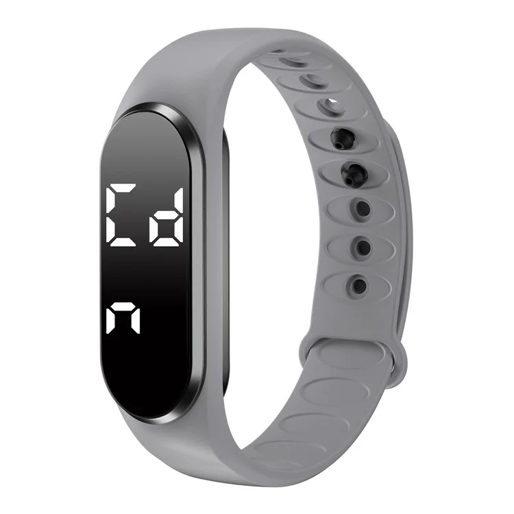 CD2-UD Sports Wristband Countdown Stopwatch Sleep Monitoring Alarm Pedometer Bracelet - Grey