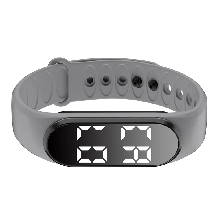 CD2-UD Sports Wristband Countdown Stopwatch Sleep Monitoring Alarm Pedometer Bracelet - Grey
