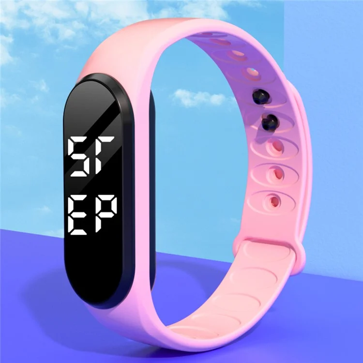 CD2-UD Sports Wristband Countdown Stopwatch Sleep Monitoring Alarm Pedometer Bracelet - Grey
