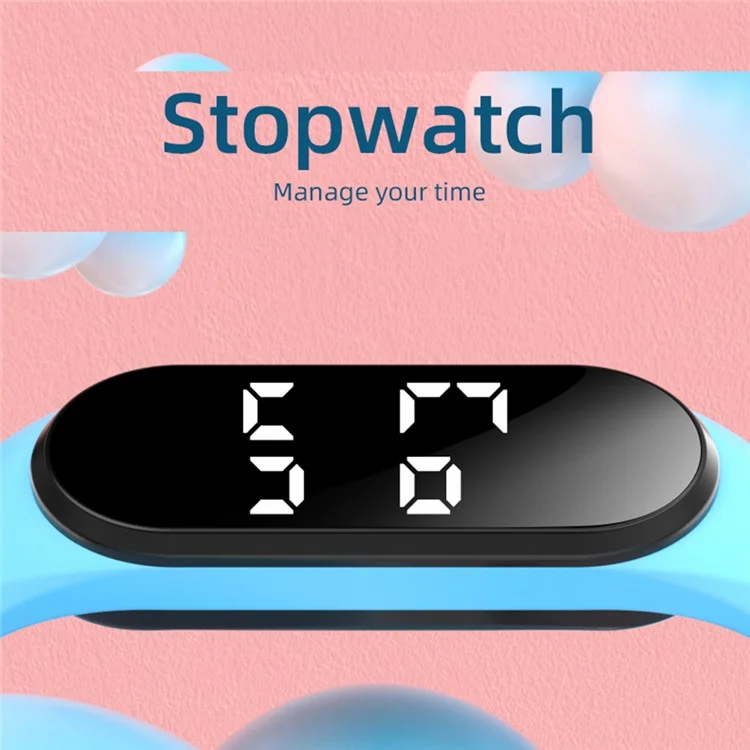 CD2-UD Sports Wristband Countdown Stopwatch Sleep Monitoring Alarm Pedometer Bracelet - Grey
