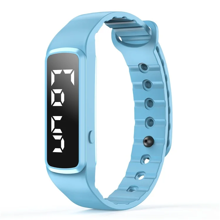 CD5-UD Pedometer Sports Wristband Sleep Monitoring Countdown Stopwatch Alarm Bracelet - Baby Blue