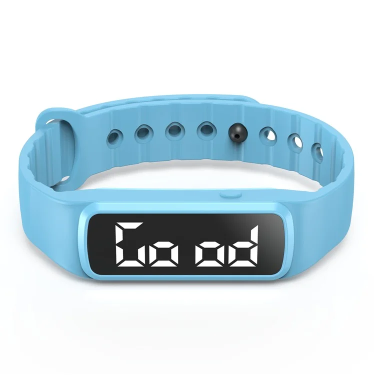 CD5-UD Pedometer Sports Wristband Sleep Monitoring Countdown Stopwatch Alarm Bracelet - Baby Blue