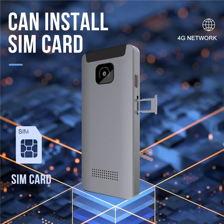 Многоязычный AI-переводчик V9000 4G WiFi с автономным переводом фотографий на 137 языков