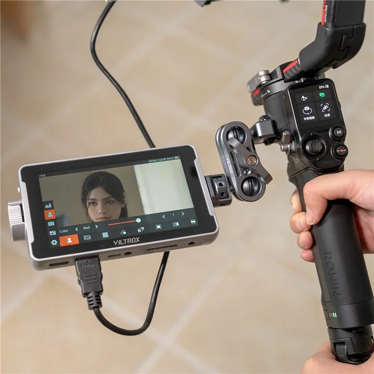 VILTROX DC-V1 Camera Field Monitor 5.5 Inch Touchscreen 400 Nits Wide Angle 3D LUT Waveform DSLR Camera Monitor